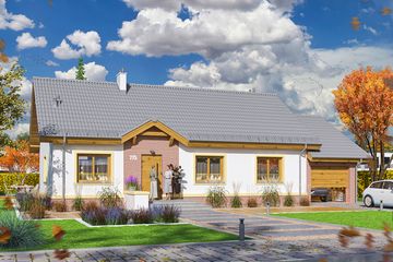  Projekt domu Tamina 2 (WOE1076) - projekt domu parterowego - Zdjęcie 1