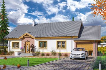  Projekt domu Tamina 2 (WOE1076) - projekt domu parterowego - Zdjęcie 2