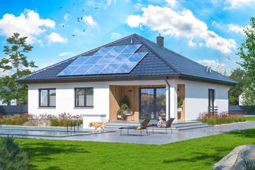  Projekt domu Tryton (WOE1077) - projekt domu parterowego - Zdjęcie 3