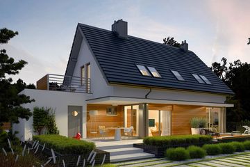  Projekt domu Lars G1 (wersja A) (WRC2590) - projekt domu parterowego z poddaszem - Zdjęcie 1