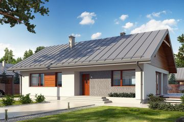  Projekt domu Endo drewniany (BSE1076) - projekt domu parterowego - Zdjęcie 1