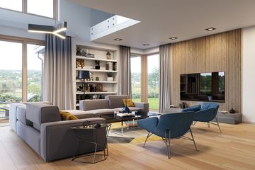  Projekt domu z widokiem 3 (WAH1656) - projekt domu z pełnym piętrem - Zdjęcie 4