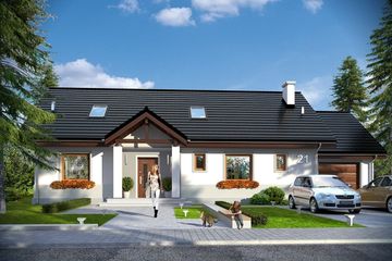  Projekt domu Anatol 2 wariant B (WAH1684) - projekt domu parterowego - Zdjęcie 1