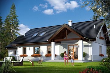  Projekt domu Anatol 2 wariant B (WAH1684) - projekt domu parterowego - Zdjęcie 2