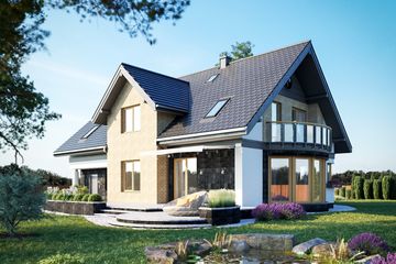  Projekt domu Lazuryt (1485) (KRD2632) - projekt domu parterowego z poddaszem - Zdjęcie 5