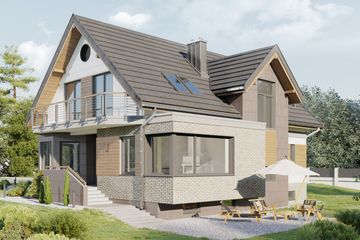  Projekt domu Kaprys Polo (1484) (KRD2633) - projekt domu parterowego z poddaszem - Zdjęcie 4