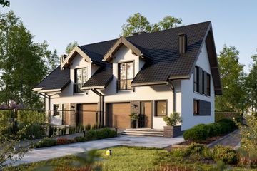  Projekt domu Hania Duo (1482) (KRD2634) - projekt domu parterowego z poddaszem - Zdjęcie 3