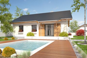  Projekt domu Ares trend bez garażu [B] (WRF1615) - projekt domu parterowego - Zdjęcie 2