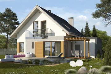  Projekt domu Grappa (WRN1260) - projekt domu parterowego z poddaszem - Zdjęcie 2
