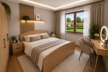 Projekt domu Kreta - parterowy dom o powierzchni 101,41 m², dach wielospadowy - ujęcie 7