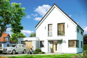  Projekt domu Oszczędny 2 (WAH1670) - projekt domu parterowego z poddaszem - Zdjęcie 1
