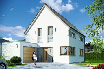  Projekt domu Oszczędny (WAH1672) - projekt domu parterowego z poddaszem - Zdjęcie 1
