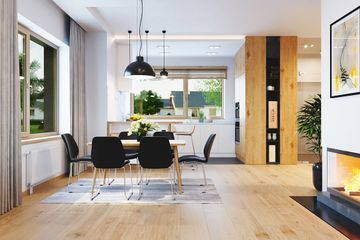  Projekt domu Konwalia (WAH1666) - projekt domu parterowego z poddaszem - Zdjęcie 7