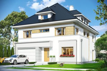  Projekt domu Agat 2 (WAH1658) - projekt domu z pełnym piętrem i poddaszem - Zdjęcie 1