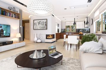  Projekt domu Bursztyn 2 (WAH1661) - projekt domu parterowego - Zdjęcie 3