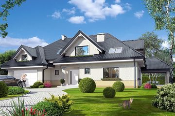  Projekt domu Joanna 2 (WAH1663) - projekt domu parterowego z poddaszem - Zdjęcie 3