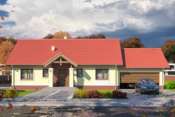  Projekt domu Tamara 2 (WOE1080) - projekt domu parterowego - Zdjęcie 2