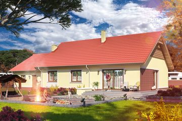  Projekt domu Tamara 2 (WOE1080) - projekt domu parterowego - Zdjęcie 3