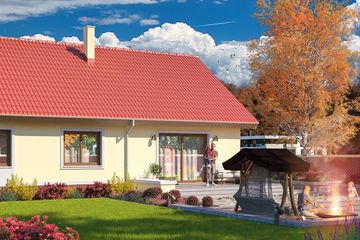  Projekt domu Tamara 2 (WOE1080) - projekt domu parterowego - Zdjęcie 4