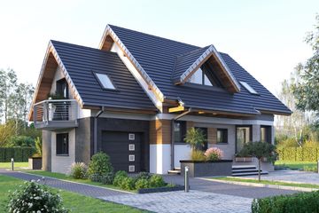  Projekt domu Majka Rex (1502) (KRD2640) - projekt domu parterowego z poddaszem - Zdjęcie 6