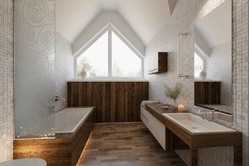 Projekt domu Saba (1500) - parterowy z poddaszem dom o powierzchni 148,40 m², dach dwuspadowy - ujęcie 8