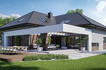  Projekt domu HomeKoncept 28 (KRX1032) - projekt domu parterowego z poddaszem - Zdjęcie 3