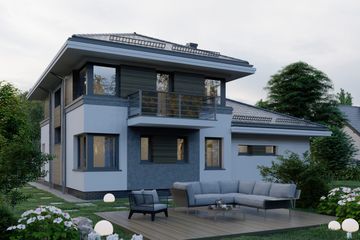  Projekt domu APS 218 NEW (LUA1375) - projekt domu z pełnym piętrem - Zdjęcie 4