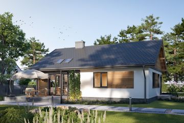  Projekt domu Modrzyk (1498) (KRD2641) - projekt domu parterowego - Zdjęcie 4