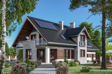  Projekt domu Baltazar Solis (1492) (KRD2637) - projekt domu parterowego z poddaszem - Zdjęcie 2