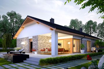  Projekt domu Daniel G2 energo (WRC2608) - projekt domu parterowego - Zdjęcie 1