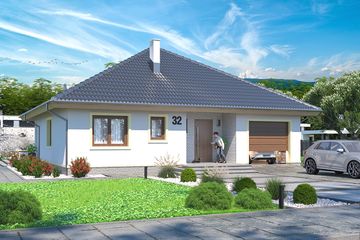  Projekt domu Serafin 2 paliwo stałe (WOE1082) - projekt domu parterowego - Zdjęcie 1