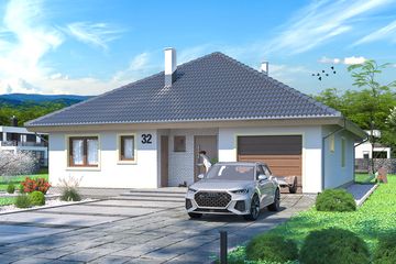  Projekt domu Serafin 2 paliwo stałe (WOE1082) - projekt domu parterowego - Zdjęcie 2