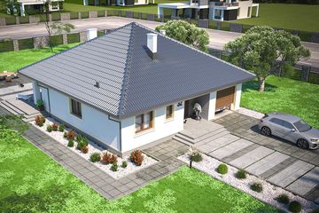  Projekt domu Serafin 2 paliwo stałe (WOE1082) - projekt domu parterowego - Zdjęcie 4