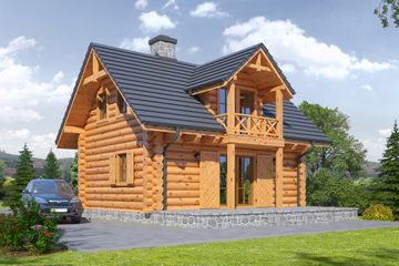  Projekt domu Gródek dw 13 (KRP1846) - projekt domu parterowego z poddaszem - Zdjęcie 2