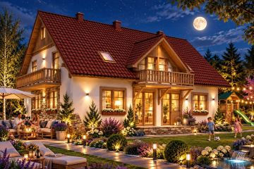 Projekt domu BW-45 agroturystyczny - parterowy z poddaszem dom o powierzchni 213,40 m², dach dwuspadowy - ujęcie 3