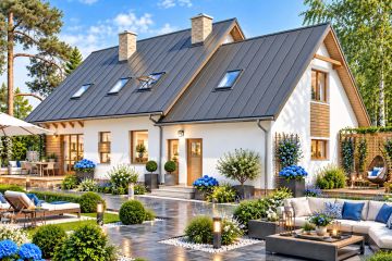 Projekt domu BW-27 - garaż 2st. - parterowy z poddaszem dom o powierzchni 140,60 m², dach dwuspadowy - ujęcie 2