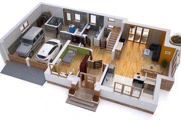 Projekt domu BW-27 - garaż 2st. - parterowy z poddaszem dom o powierzchni 140,60 m², dach dwuspadowy - ujęcie 3