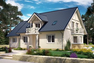  Projekt domu BS-12 dwulokalowy (JGC1007) - projekt domu parterowego z poddaszem - Zdjęcie 1