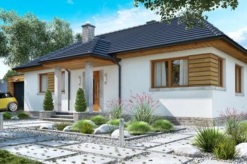  Projekt domu BW-39 (JGC1052) - projekt domu parterowego - Zdjęcie 1