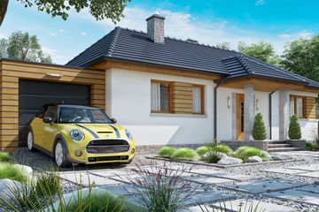 Projekt domu BW-39 (JGC1052) - projekt domu parterowego - Zdjęcie 2
