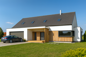  Projekt domu AJR_07_A2 (WOJ1014) - projekt domu parterowego z poddaszem - Zdjęcie 2