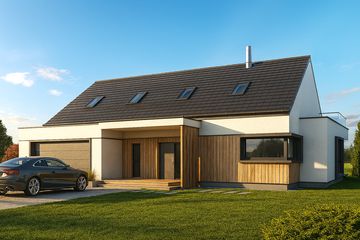  Projekt domu AJR_07_A2 (WOJ1014) - projekt domu parterowego z poddaszem - Zdjęcie 2