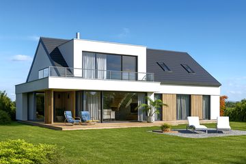  Projekt domu AJR_07_A2 (WOJ1014) - projekt domu parterowego z poddaszem - Zdjęcie 3