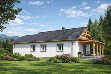  Projekt domu A-139 Dom młynarska szkieletowy (BBD1238) - projekt domu parterowego - Zdjęcie 3