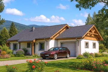  Projekt domu A-139 Dom młynarska szkieletowy (BBD1238) - projekt domu parterowego - Zdjęcie 1