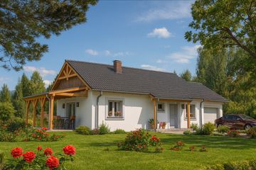  Projekt domu A-139 Dom młynarska szkieletowy (BBD1238) - projekt domu parterowego - Zdjęcie 2