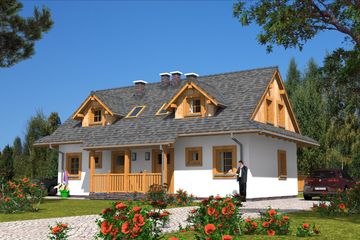  Projekt domu ABL-136 Dom rubinowa szkieletowy (BBD1244) - projekt domu parterowego z poddaszem - Zdjęcie 8