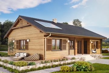  Projekt domu Borówka 5 dr-S (BSA2078) - projekt domu parterowego - Zdjęcie 1