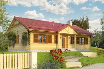  Projekt domu Borówka 6 dr-S (BSA2079) - projekt domu parterowego - Zdjęcie 1