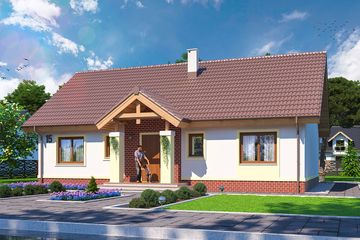  Projekt domu Tatiana (WOE1084) - projekt domu parterowego - Zdjęcie 1